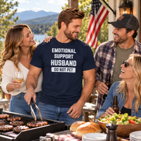 Load image into Gallery viewer, Emotional Support Husband - Do Not Pet Premium Crewneck T-shirt