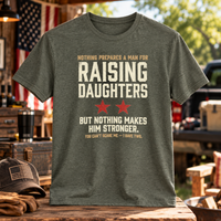 Load image into Gallery viewer, Raising Daughters - You Can't Scare Me, I Have Two Premium Crewneck T-shirt
