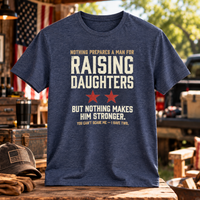 Load image into Gallery viewer, Raising Daughters - You Can't Scare Me, I Have Two Premium Crewneck T-shirt