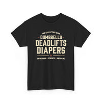Load image into Gallery viewer, The Dad Lifting Club — Dumbbells, Deadlifts &amp; Diapers Premium Crewneck   T-shirt